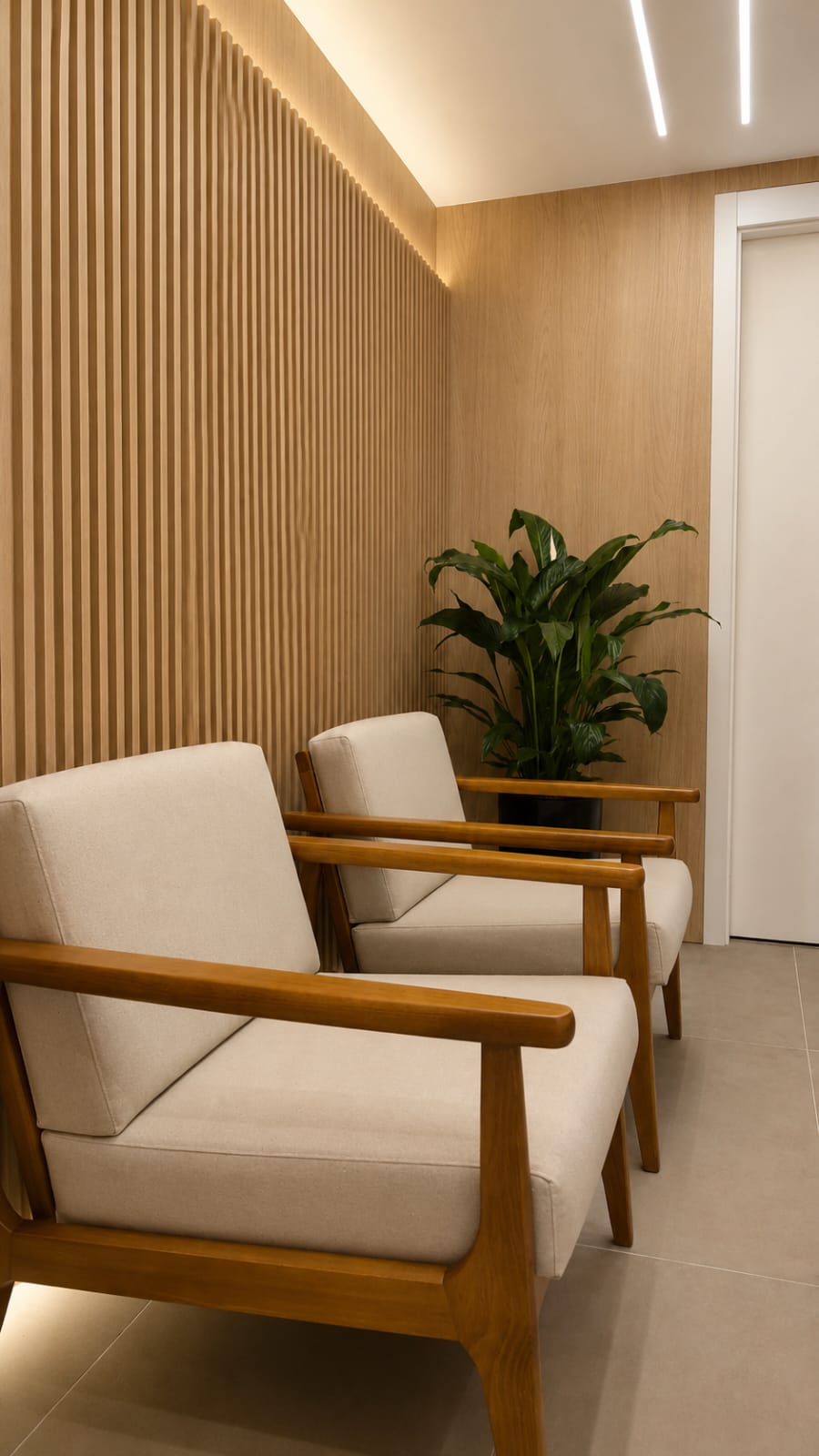 Sala de espera da Plena Saúde Pélvica