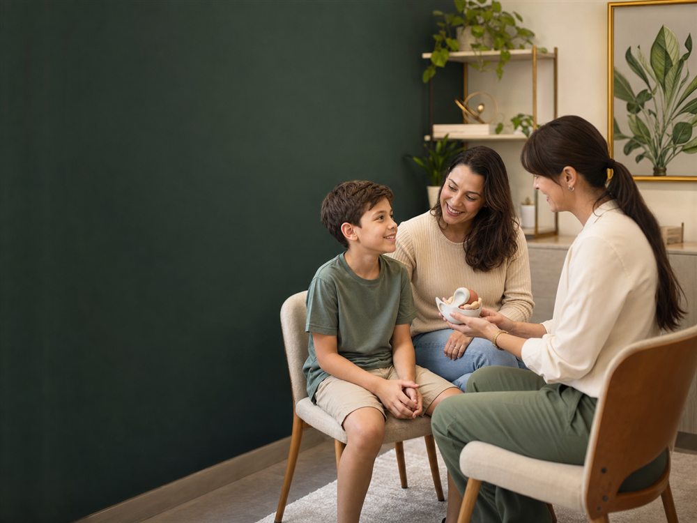 Ambiente acolhedor para atendimento infantil